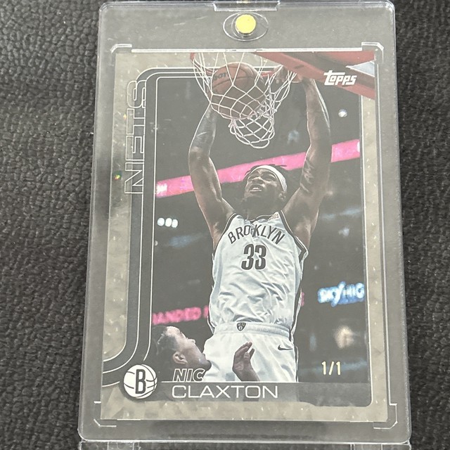 Nic Claxton 2025-2026 TOPPS Flagship 1/1 Card #10 Free Shipping