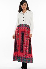 GENE STANLEY vintage 70s colorful, long sleeve maxi dress size medium