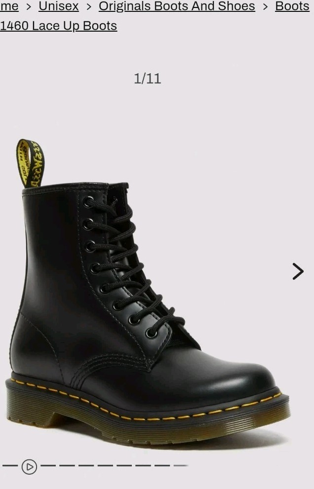 Brand new 1460 WOMEN'S Smooth Leather Lace Up Boots Dr Martens US Size  4 M