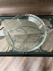 PYREX Scalloped Edge & Handles PIE PAN Plate 10” Deep Dish #229 Glass