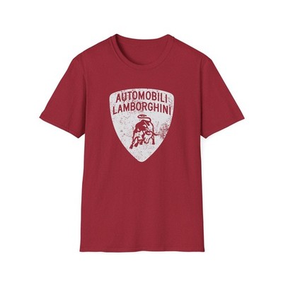 Vintage Distressed Lamborghini Shield T-Shirt Italian Motorsport Miura Countach