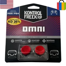 KontrolFreek FPS Thumbsticks for PS4/PS5 – Omni Red – Ships Fast
