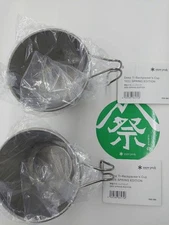 Snow Peak Deep Titanium Sierra Cup Set Of 2, Shipping Included Japan Ship