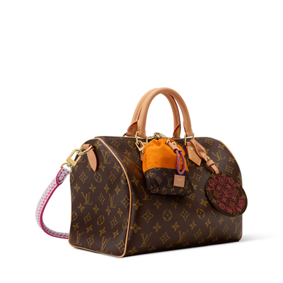 NEW Louis Vuitton Monogram Speedy Soft 30 Shoulder Bag Brown