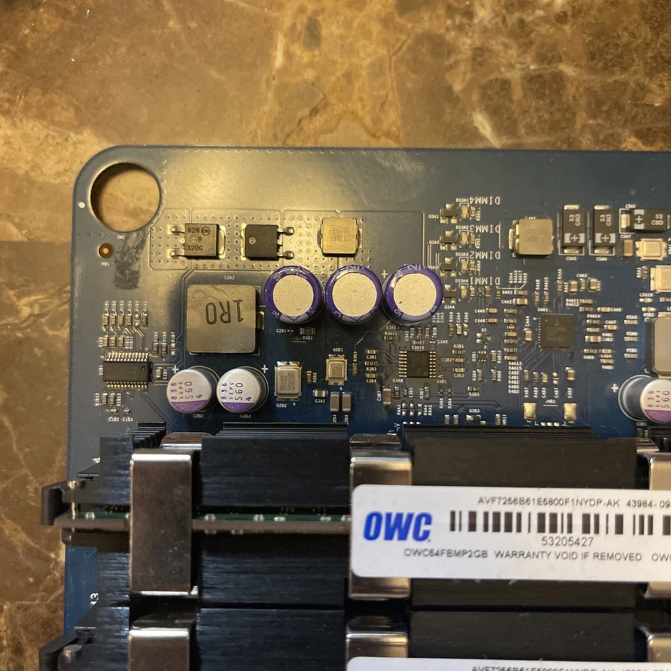 Apple Mac Pro Memory Riser PBA 820-2178-B 630-8751 w/ 8GB OWC RAM 4x2GB - Image 2 of 4