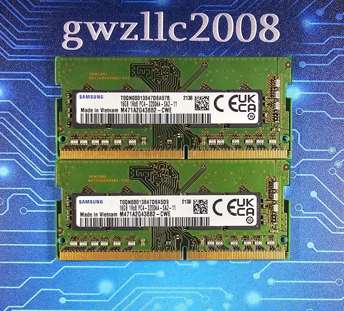 Samsung DDR4 SDRAM 16 GB Capacity per Module Memory (RAM) for sale