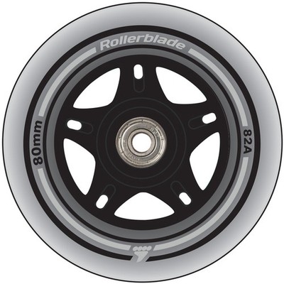 ROLLERBLADE Inliner Inlineskates Rolle 80mm/84a 8er Pack Rollenset 2026 clear in