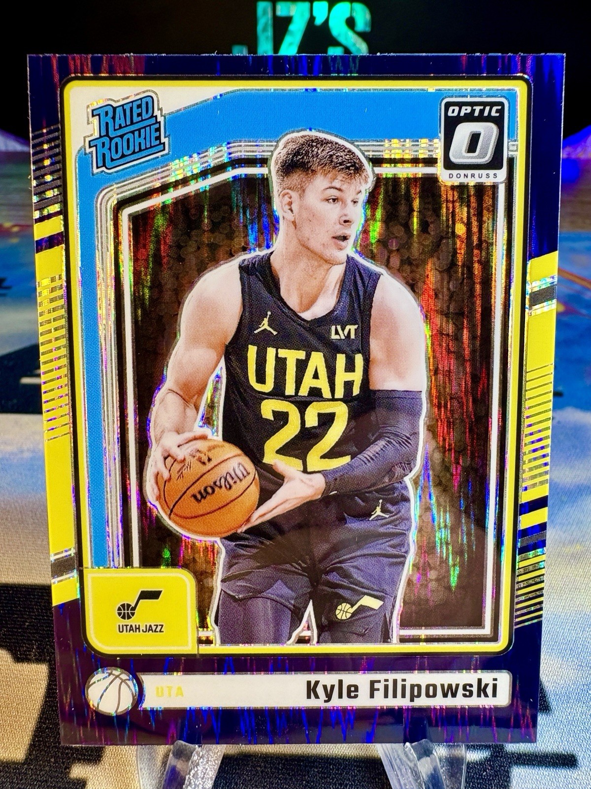 2024-25 Kyle Filipowski Panini Donruss Optic Purple Shock Rated Rookie #300