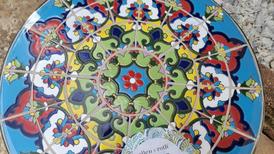 allen + roth открытый акцент стола ручной работы мозаичные плитки - Изображение 2 из 4