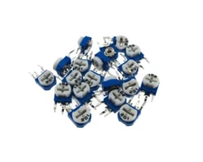 100K Ohm Single Turn Trimpot Phenolic trimming potentiometer - Pack of 20