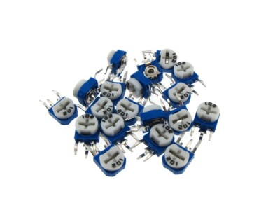 200K Ohm Single Turn Trimpot Phenolic trimming potentiometer - Pack of 20