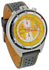 Bullhead Montre Automatique Style Rétro Sorna Jaune Hommes 21 Jewels Ø 48 MM