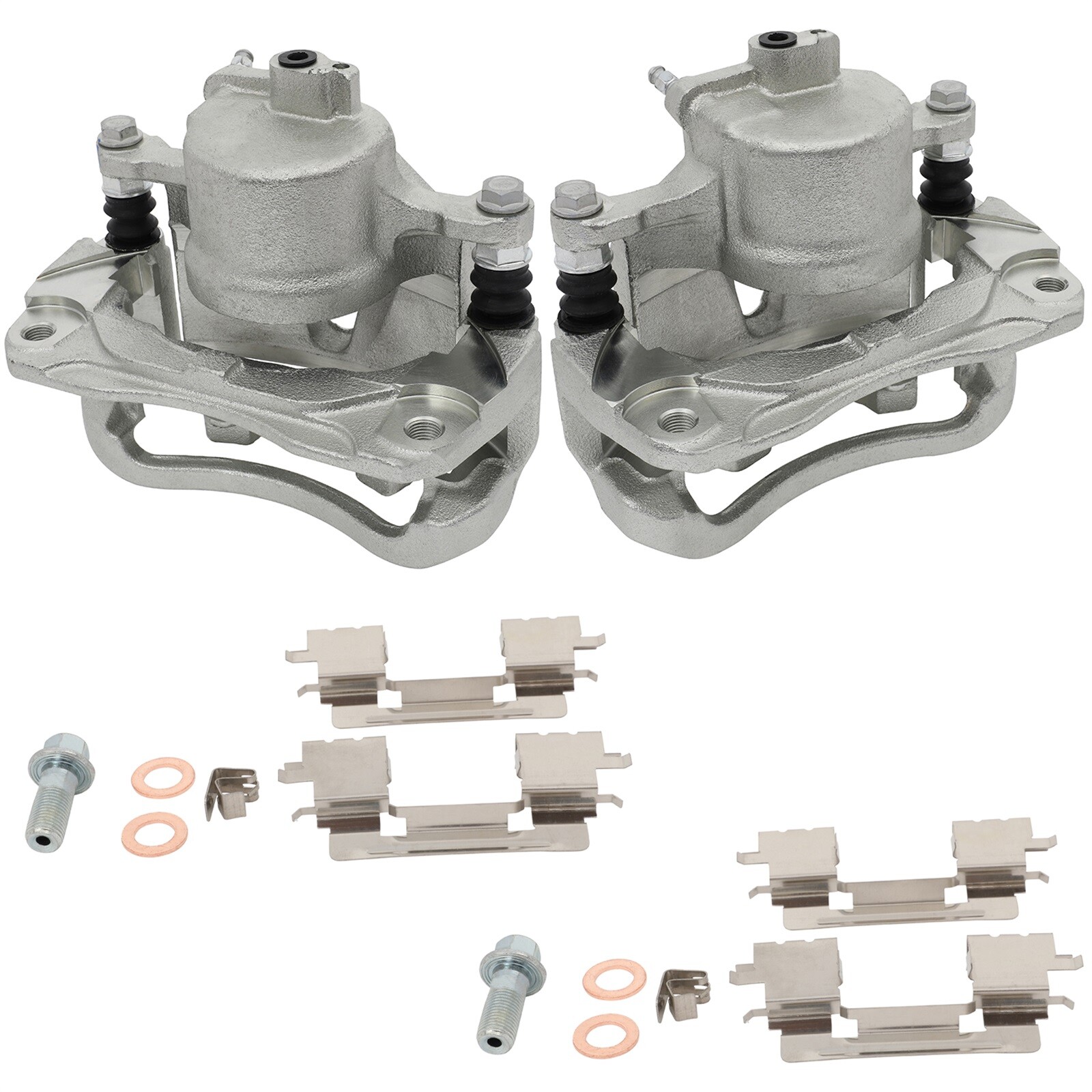 Pair of Front Brake Calipers for 2007-2010 Toyota Sienna Limited 3.5L Includes Brackets