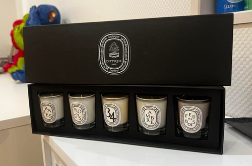 DIPTYQUE Fragrance Mini Candle Coffret 35G 5 Types Limited Edition Holiday USED - Picture 2 of 10