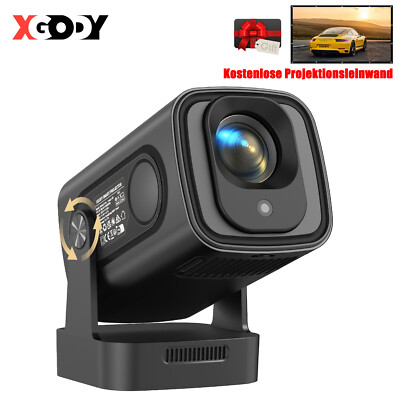XGODY Gimbal 5 Pro Beamer 4K UHD Heimkino Projektor WiFi Bluetooth Android 11.0