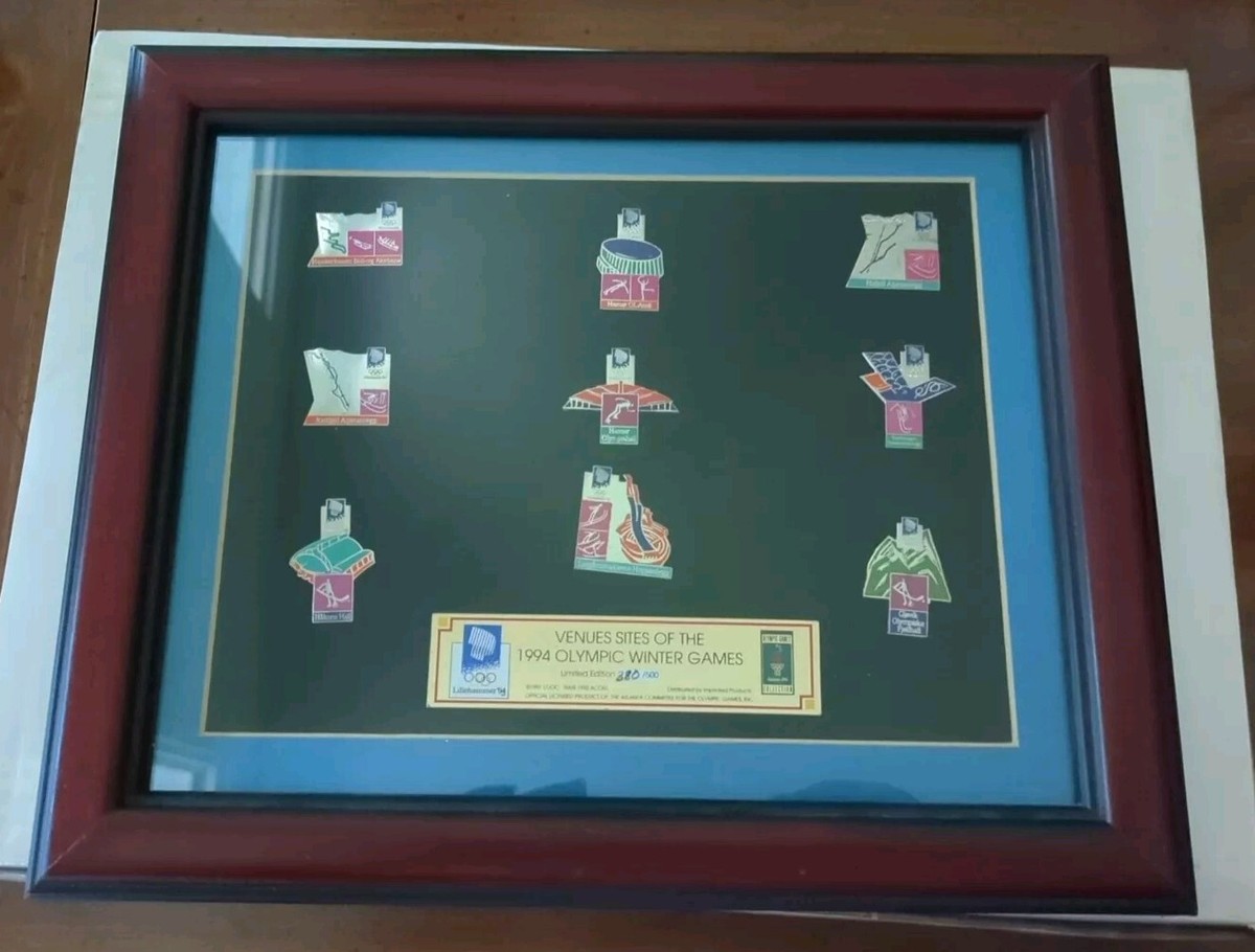 Pin's Jeux Olympiques Lillehammer 1994 – Norvège, Avec Plaquette, Neuf
