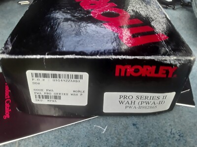 Vintage MORLEY Pro Series II Wah Original Box & Paper ONLY As Is No Pedal 