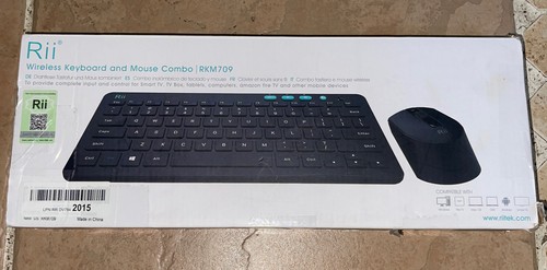 Rii RKM709 2,4 Gigahertz Ultra-Slim Wireless Tastatur und Maus Combo, Multimedi - Bild 8 von 9