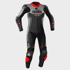Aprilia Motorbike Racing Leather Suit All Sizes Available