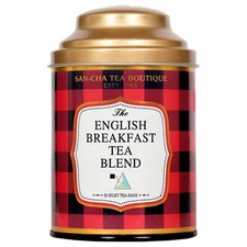 Sancha Tea Boutique Assam English Breakfast Tea 25 Pyramid Bags Full Bodied D...
