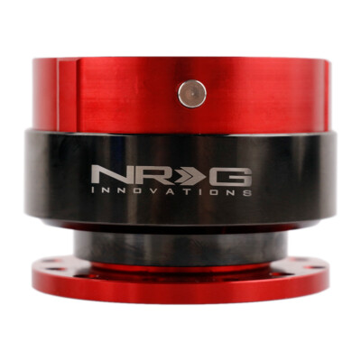 NRG Red DING SOUND Steering Wheel Quick Release Hub Adapter Snap Off Boss Kit