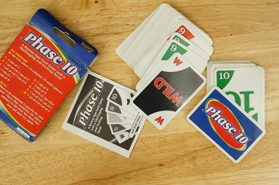 Vintage 1998 Phase 10 Card Game Fundex Games Complete Rummy Style - Image 2 of 2