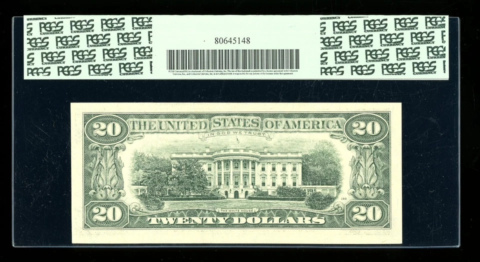 DBR 1985 $20 FRN St. Louis Fr. 2075-H PCGS App 53 Serial H02035901C - Image 2 of 2