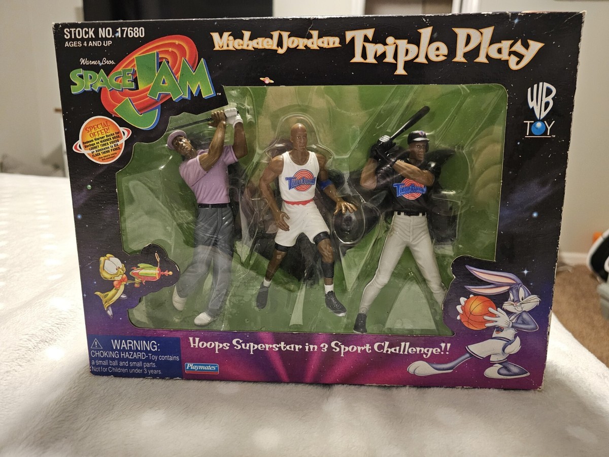 Michael Jordan Space Jam Triple Play Warner Bros. New In Box. | eBay