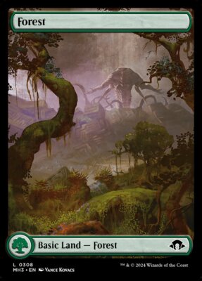 Forest (308) Full Art Modern Horizons 3 MH3 MTG Magic