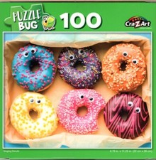 Singing Donuts - 100 Piece Jigsaw Puzzle