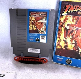 1988 INDIANA JONES & THE TEMPLE OF DOOM &bull; CASES & STAND &bull; VINTAGE NES NINTENDO