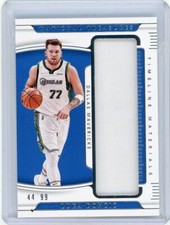 2021-22 Panini National Treasures Jumbo Relic #TM-LDC Luka Doncic #44/99