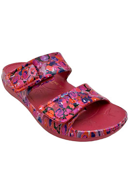 Alegria Women's Printed Recovery Slide Sandals Orbyt Poppy