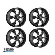 4 X American Racing Ar912 Satin Black Snap In Wheel Center Cap 6205k70-sb