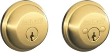 SCHLAGE Double Cylinder Deadbolt, B62N