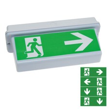 ChiliTec NL-D2 LED Fluchtweg Not Ausgang Leuchte Licht Beleuchtung Akku 30 LEDs