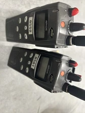 A Lot Of 2) MACOM P5100 Mahm-S8RXX Two Way Portable Radio WORKING  With Battery