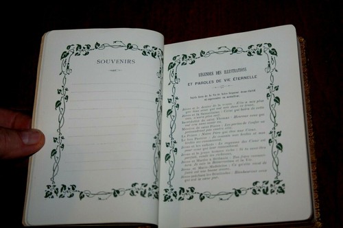 Antique Leather Bound French Church Missel de La Vie Eternelle Limoges Ardant - Imagen 11 de 12