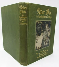 PETER PAN in Kensington Gardens J.M. Barrie Arthur Rackham Illus 1910 Scribners