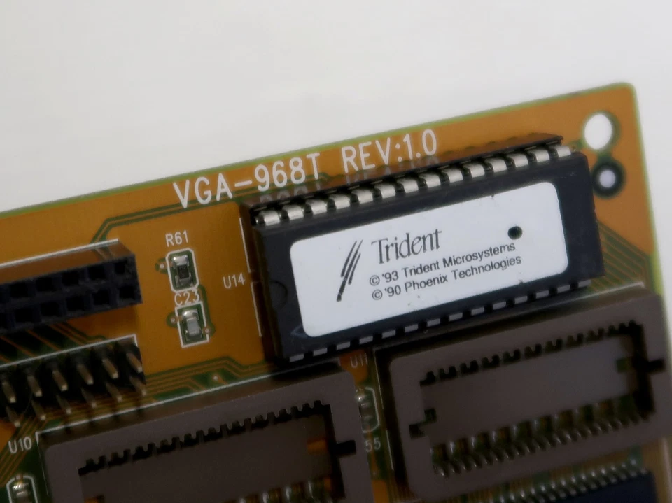 Trident ProVidia 9685, VRAM 2MB, PCI, VGA, Trident VGA-968T, WORKING CARD - Image 4 of 4