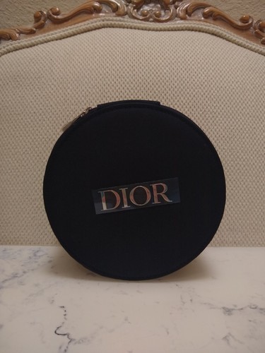 Christian Dior Round Vanity Pouch Makeup Case With Mirror New In Box - Picture 3 of 11