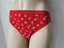 VINTAGE Y2K 2002 VICTORIAS SECRET HI-LEG BRIEF COTTON PANTIES ROSES FLORAL M
