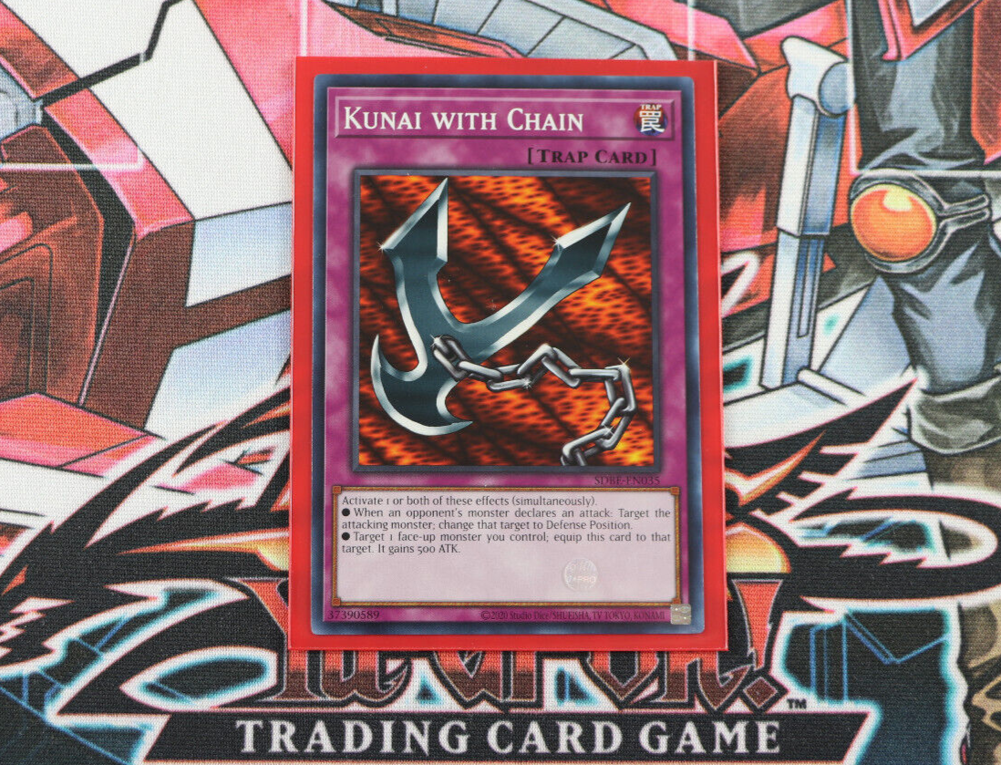 YuGiOh Trap Card Kunai with Chain SDBE-EN035 Common
