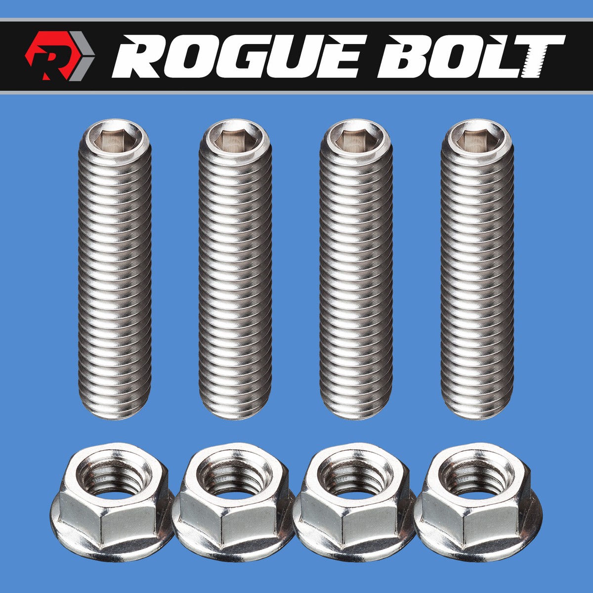 CARB STUD KIT BOLTS STAINLESS HOLLEY EDELBROCK CARTER CARBURETOR GM CHEVY FORD e