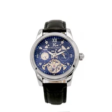 Men Automatic Skeleton Mechanical Waterproof Luxury Watch Leather