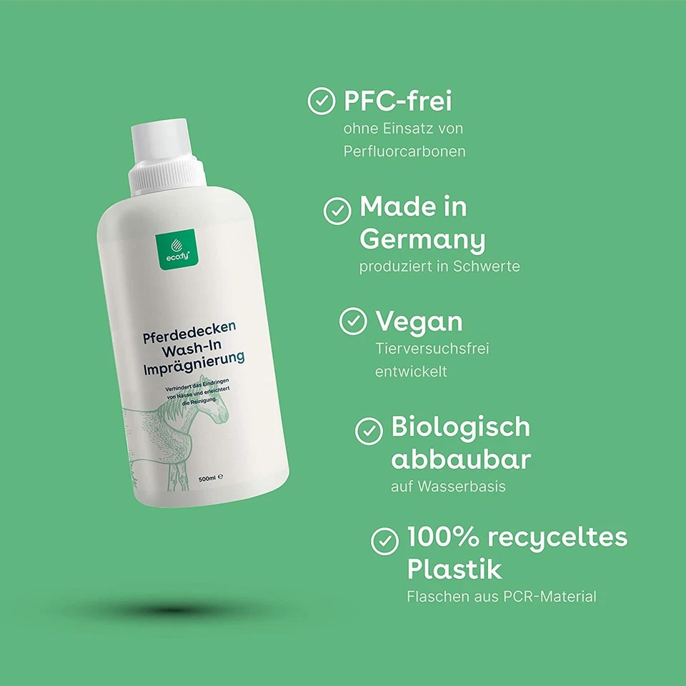 eco:fy Pferdedecken Wash-In Einwasch Imprägnierung Imprägniermittel Imprägnierer - Bild 4 von 4