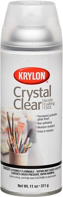 Krylon 1303 Crystal Clear Acrylic Coating, Gloss Coating, 11 Ounce