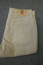 Men jeans worker pants "BEYOND THE LIMIT" heavy denim relax fit Khaki or Brown