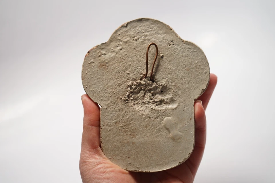 Belén Carruth Mundo en Paz Niño Jesús Pared Placa Piedra Cerámica 2001 Foto 3 de 4