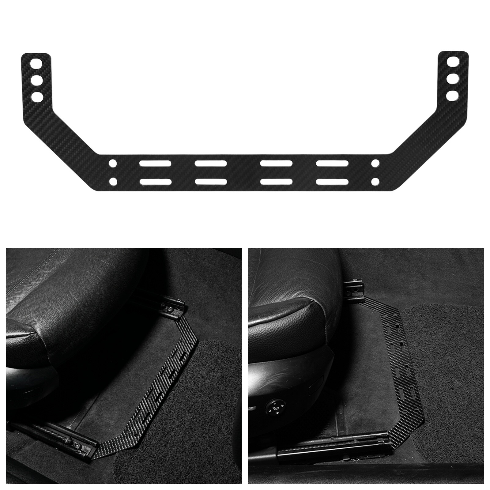 Support d'extincteur en acier noir pour chassis BMW Série 3 E90 E91 E92 E93
